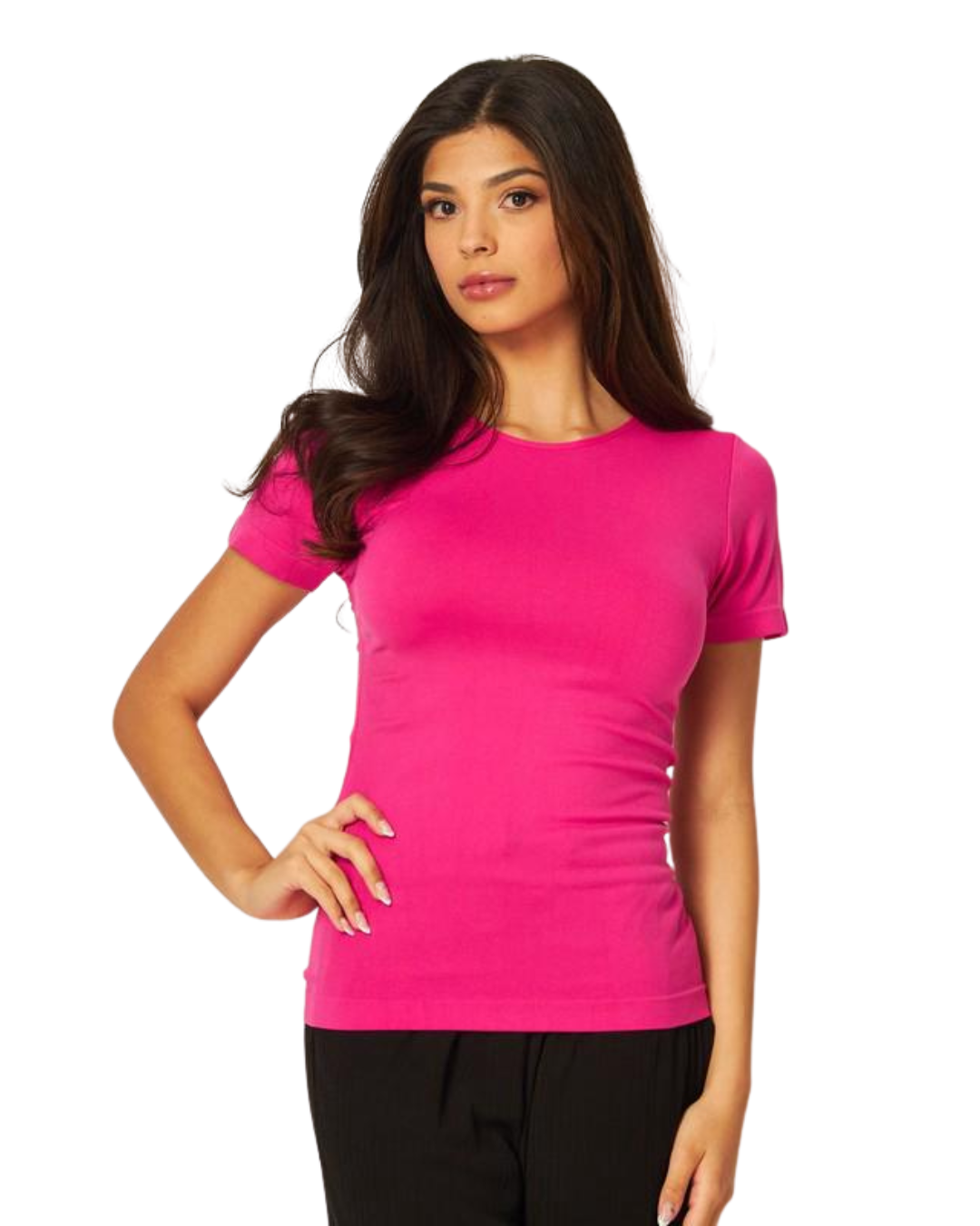 Blusa tipo licrita Fucsia