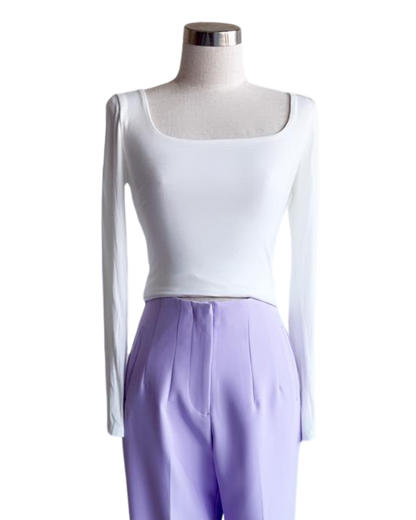 Pantalón tipo pinza de talle alto
