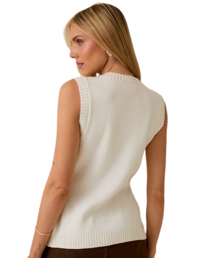 Chaleco algodón con botones