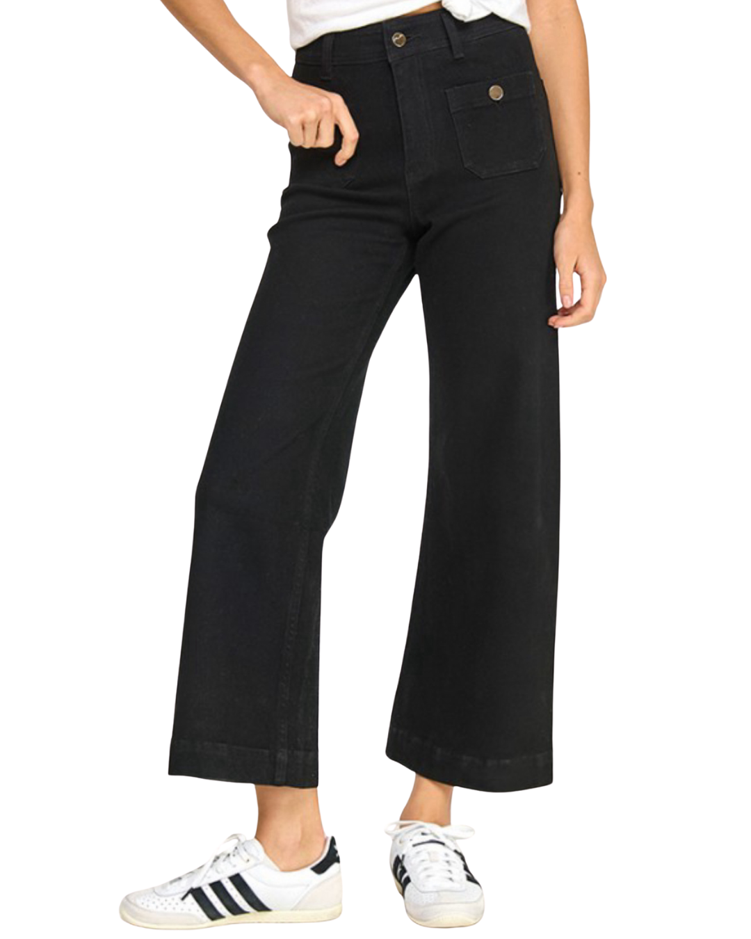 Jeans de mezclilla negro