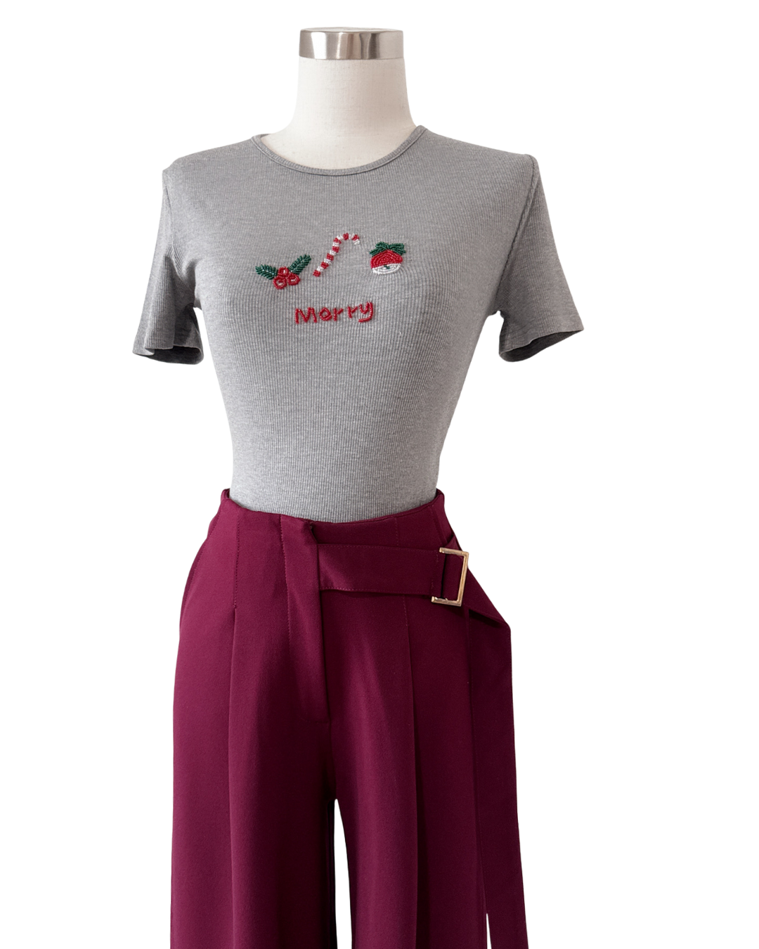 Blusa con detalle navideño