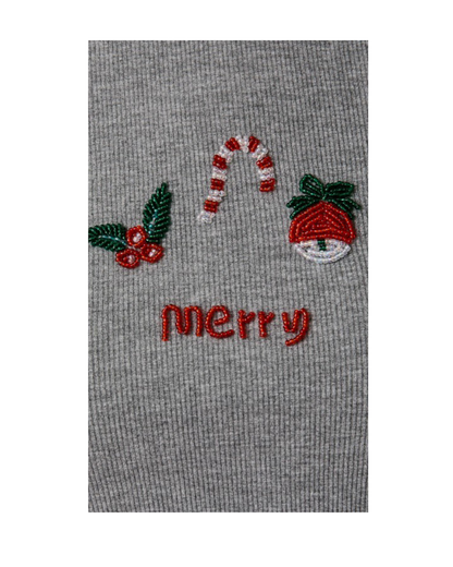 Blusa con detalle navideño