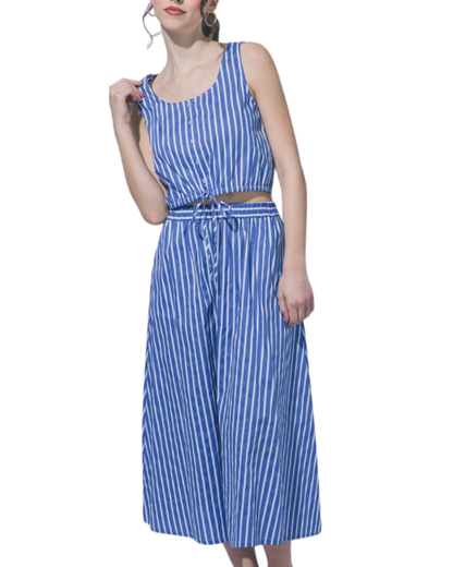 Set rayas blusa y falda