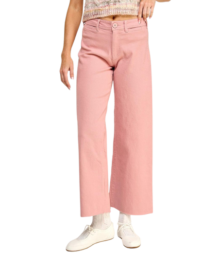 Pantalón denim rosa