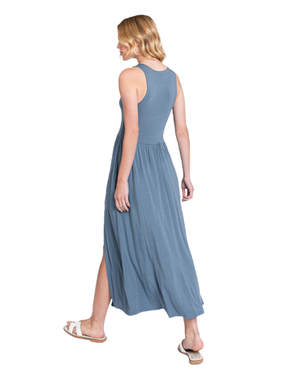 Maxi dress con abertura frontal