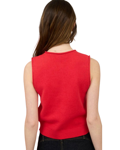 Blusa chaleco tejido sin mangas