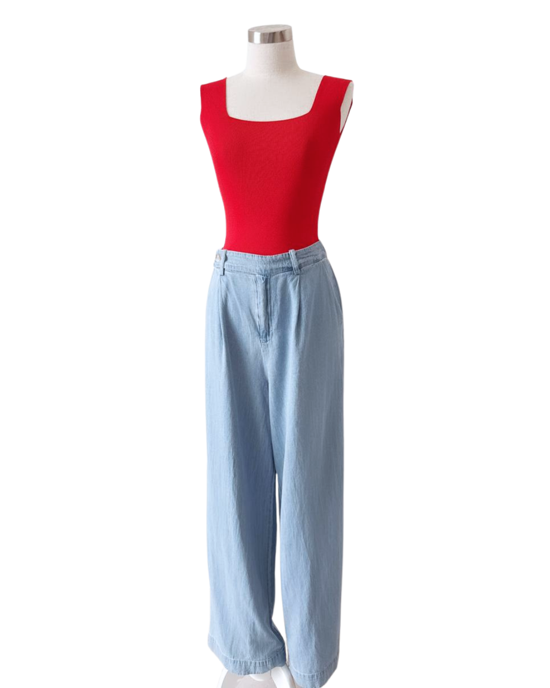 Blusa romántico cuello cuadrado