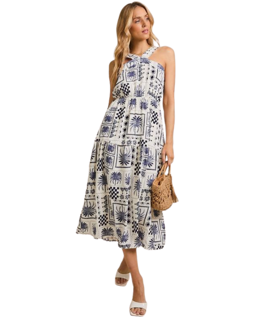 Vestido midi Santorini
