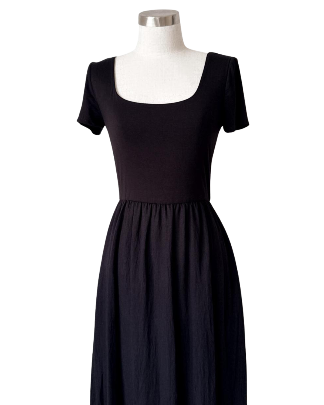 Vestido casual midi con bolsillos