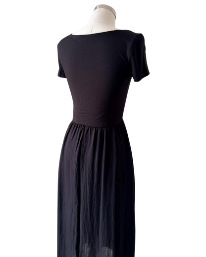 Vestido casual midi con bolsillos