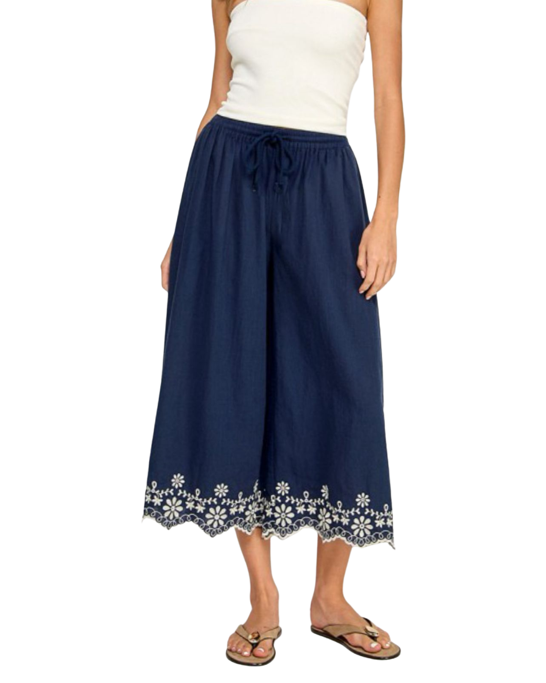 Pantalón estampado tobillo